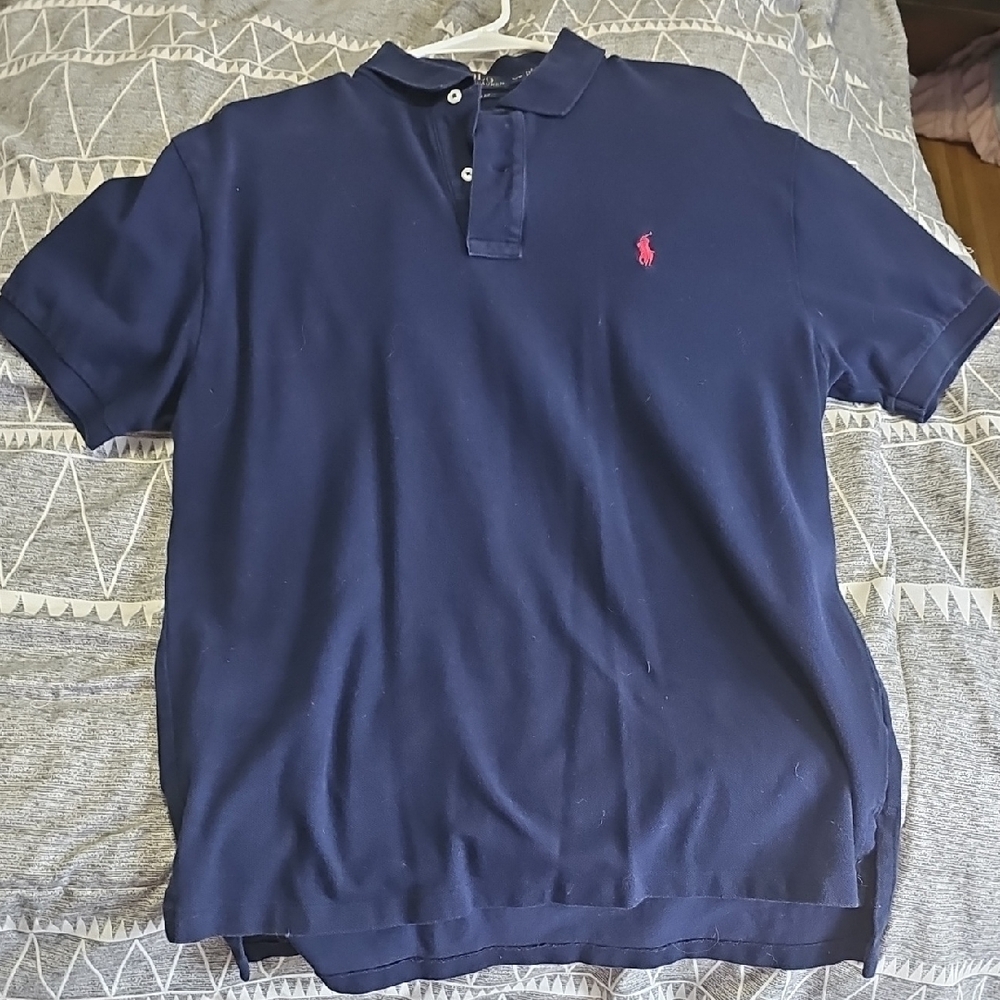 U.S. Polo Assn. Red and Blue Polo Shirt Classic Design